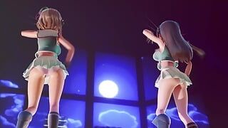 MMD R-18アニメの女の子セクシーなダンスクリップ12
