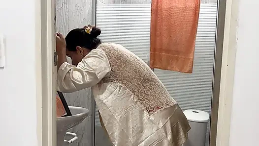 My stepsister caught me watching her in the shower and she makes me her so as not to snitch on my father