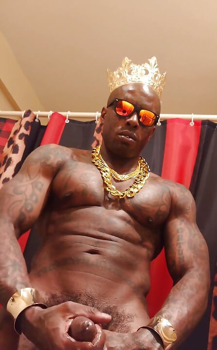 Bbc Worship Hallelujah Johnson - Tall Dark Chocolate Muscles Tattoos Hairy BBC Hallelujah Johnson Masturbating Solo
