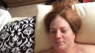 BBW Big Tits Redhead Lets Husband Get His Way