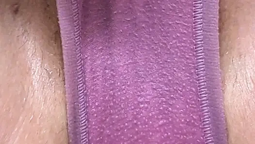 Soaked my pink cotton panties