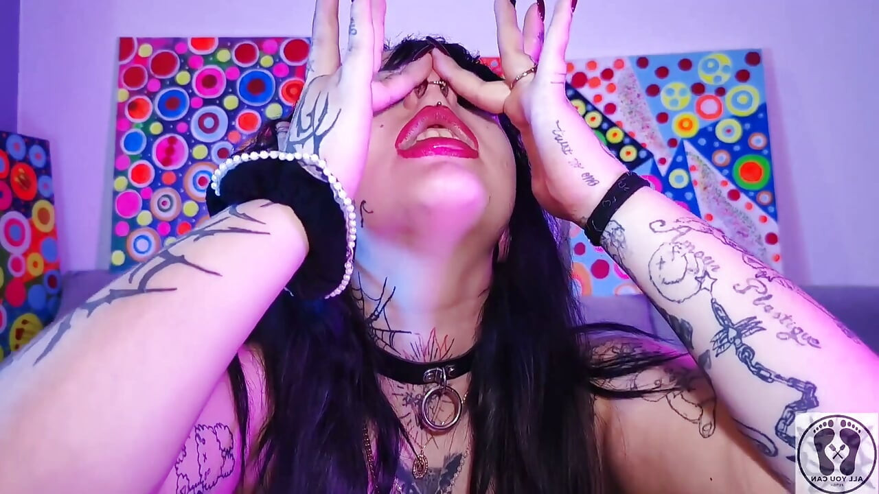 Nariz fetiche de deedeelove gótica beleza menina