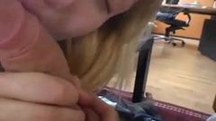 Hot blonde blows and fucks her boyfriend