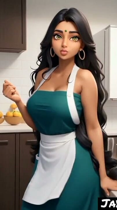 Mutfakta Hint Kızı Jaya Anjali (Yapay Zeka Modeli) | Bölüm 1