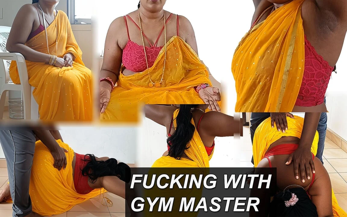 Baszás a Gym Masterrel: Edzés Saree-ban - 1