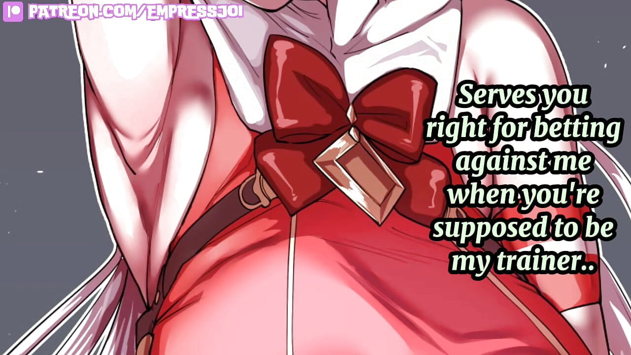 Femdom Hentai JOI: Humiliated By Gold Ship And Her Feet