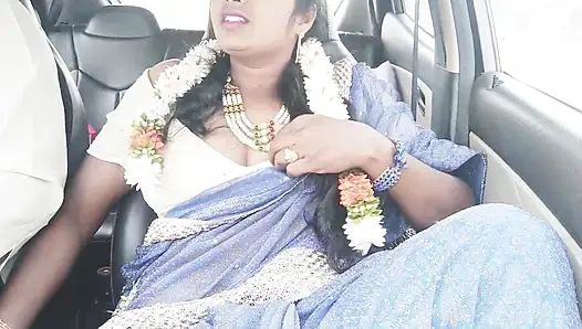 Hintli araba seksi Telugu edepsiz konuşuyor.araba şoförü Telugu Saree teyzeyi sikmeye çalışıyor.