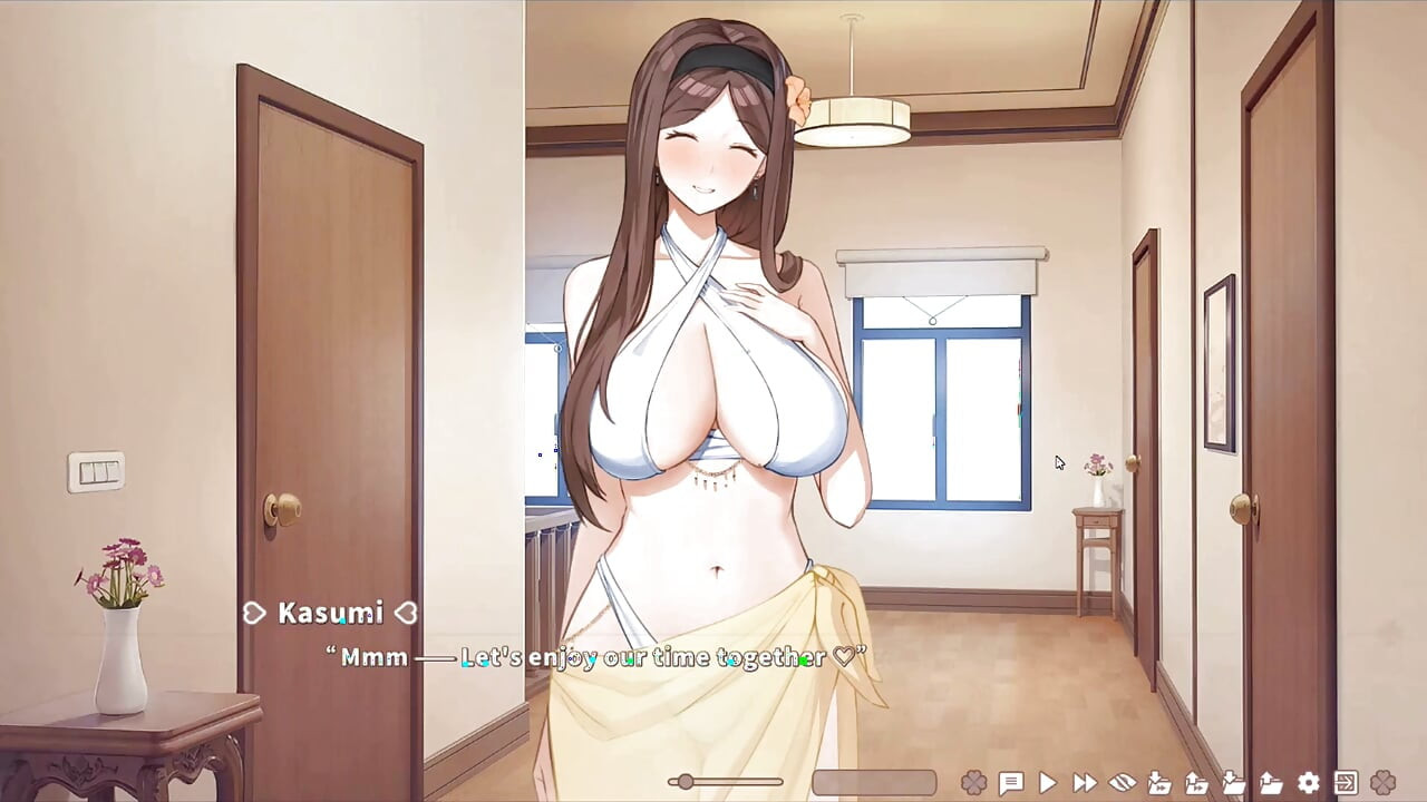Hentai Game – Kasumi Gets Wet in the Bath Giving a Slippery Handjob and Deep Throat Blowjob