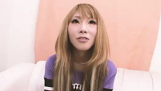 Tight Asian Pussies Scene 3: Japanese Blonde Teen Masturbates Her Hairy Pussy with a Dildo