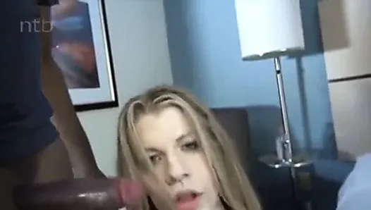 Sexy white girl good fucked by BBC