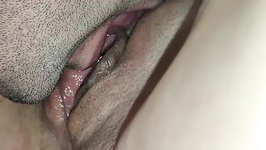 My husband eats my vagina. I already peed)