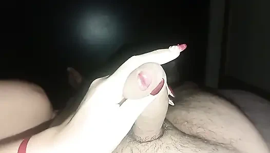 Beatifull Nails Handjob