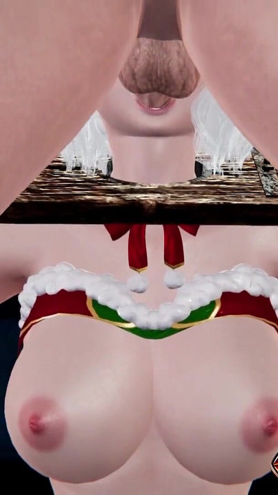 Big Tits Mrs. Claus in Xmas 3D Animation - Tongue Dick Licking, Bondage Blowjob with Close-Up Pussy Shots, Handjob Cumshot | Clip 1