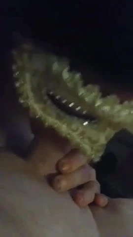 Masked blow job