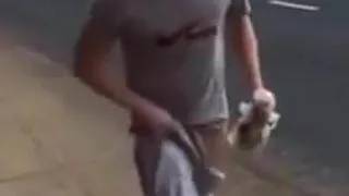 Chav'swinging cock in plublic