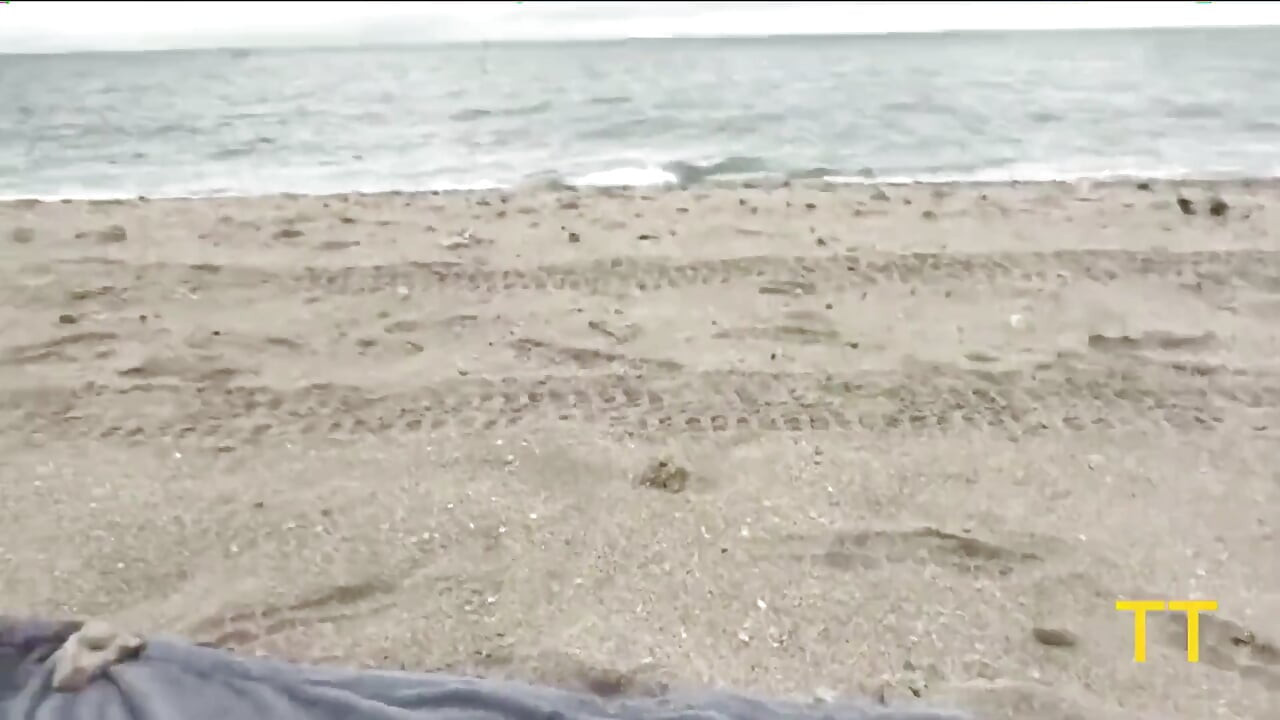 Brandi Bae Gives Stranger Random Handjob on Public Beach