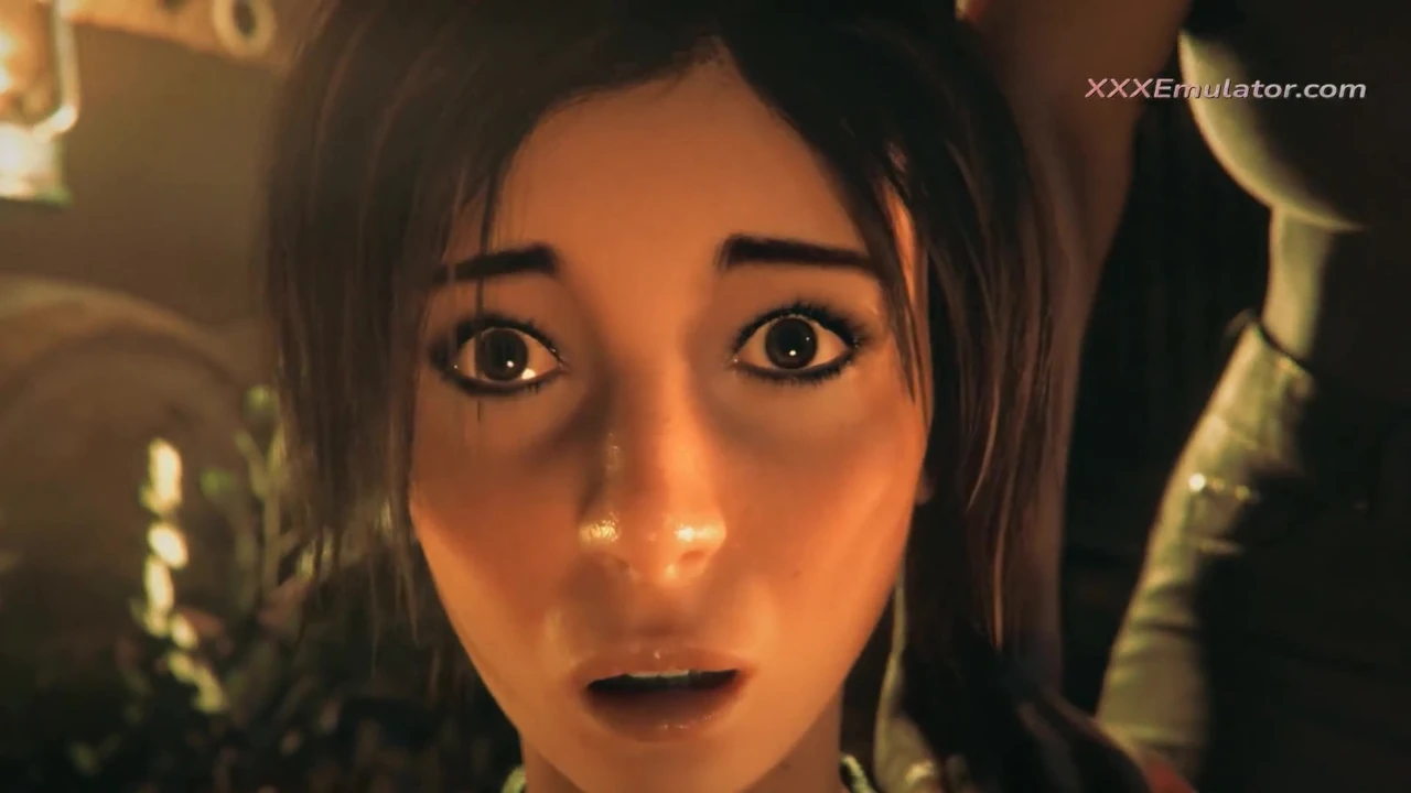 Canavar yarak lara croft ağzını ve amcığını parçalıyor (3 boyutlu yetişkin oyunu)