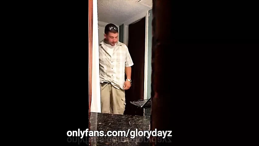 Hot guy with arm tattoo visits the gloryhole and shoots fast