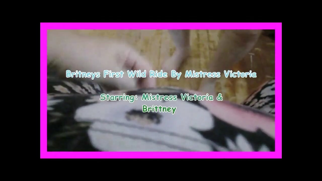 Brittney sucks a strapon and first time getting rided