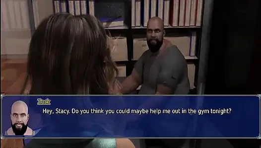 The office wife #21 - Stacy gave Marcus a hand job and sucked off the cum