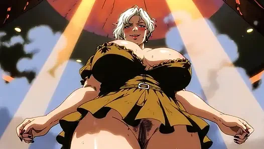 Ai Cartoon BBW Dancing Women Clips