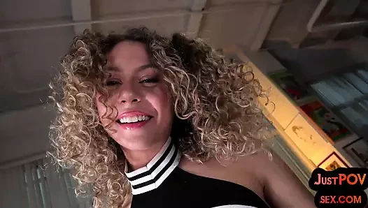 Real petite POV amateur 21yo gets fucked in her lil muff