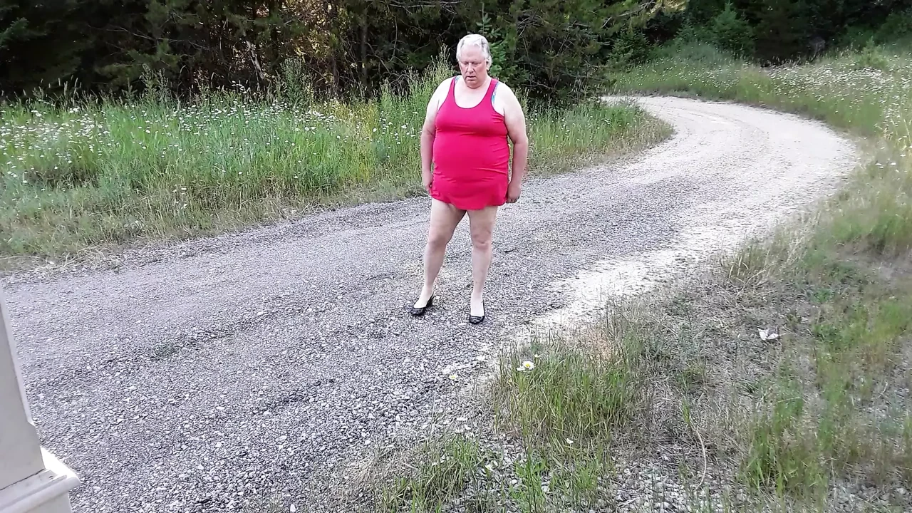 Peeing in my panties outside