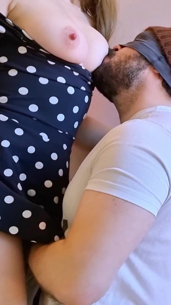 Captivating moment from "Sucking the hottest neighbor's perfect tits"