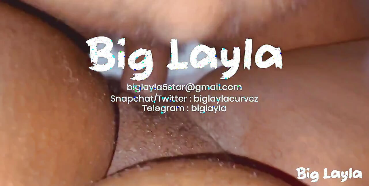 Ebony Big Booty "big Layla" Fucked Hard Creamy Doggystyle