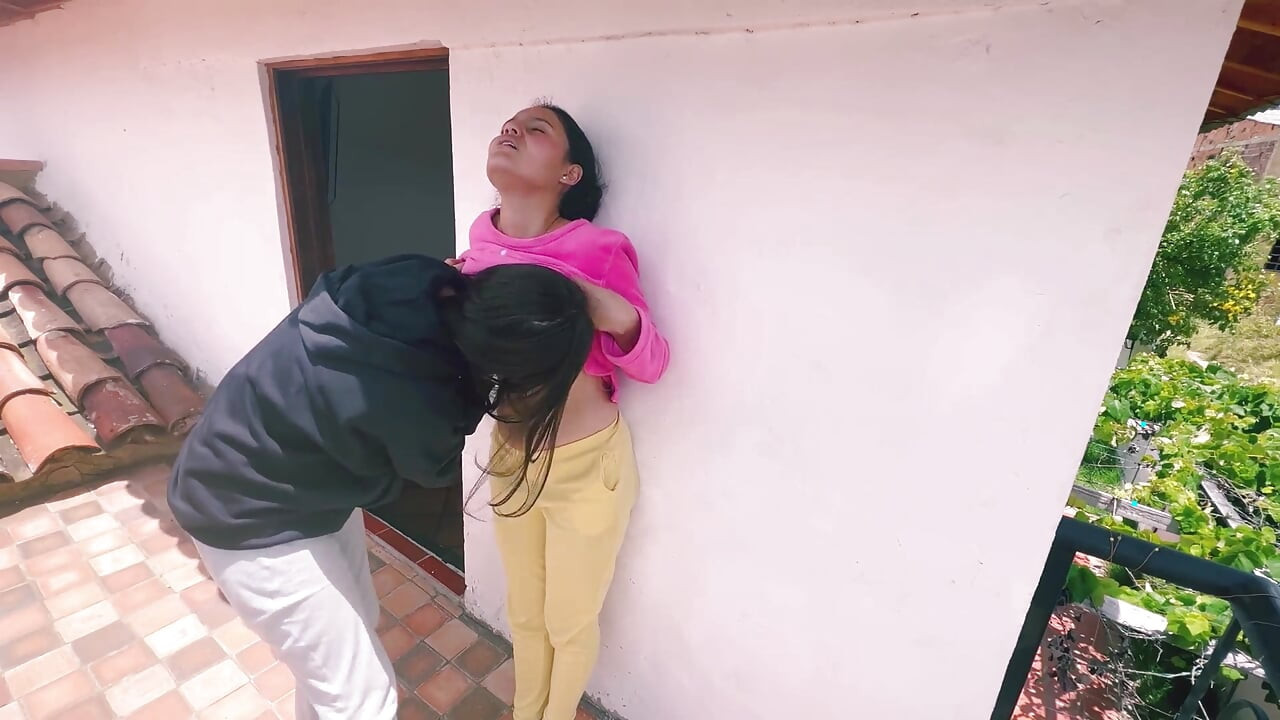 A quick with my best friend in public