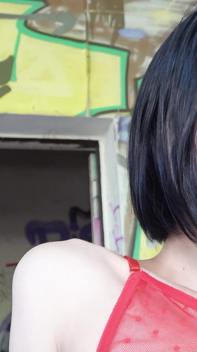 Iconic moment from "GERMAN SCOUT - First Anal Sex for Skinny Girl Madison Quinn at Lost Place Casting"