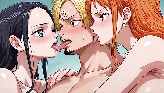 Sanji, nami ve robin ffm op