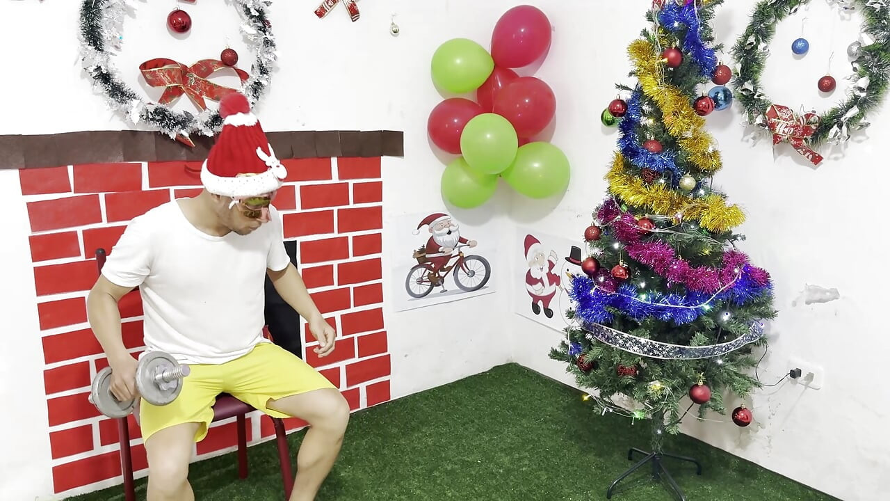 A flirtatious stepmother returns home and finds her stepson doing aerobics.