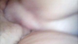 Fingering between lips