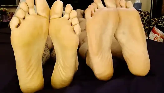 Barfuß mädchen füße kämpfen