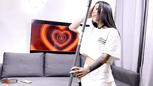 Lore Hot: Lore hot und Parko in dem natürlichen körper der kolumbianische latina wurden roh auf dem Sofa geknallt