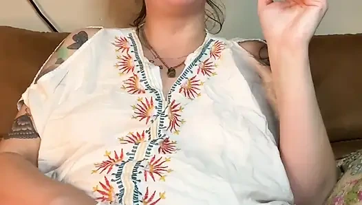 Rauchende fetisch-MILF-masturbation