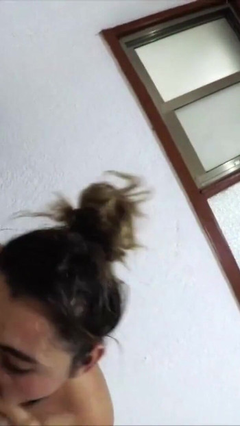 Iconic moment from "REAL GERMAN AMATEUR SWINGER Group Sex of 4 Teens on College"