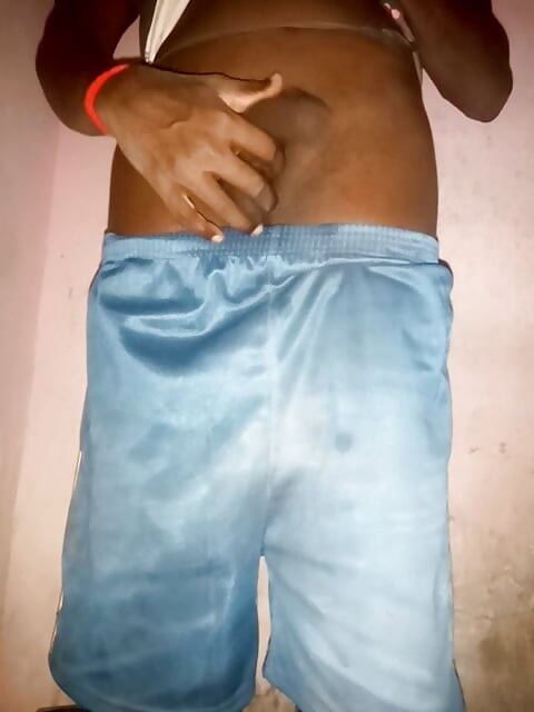 Tamil Tall Handsome guy Shaking his big black Asian cock
