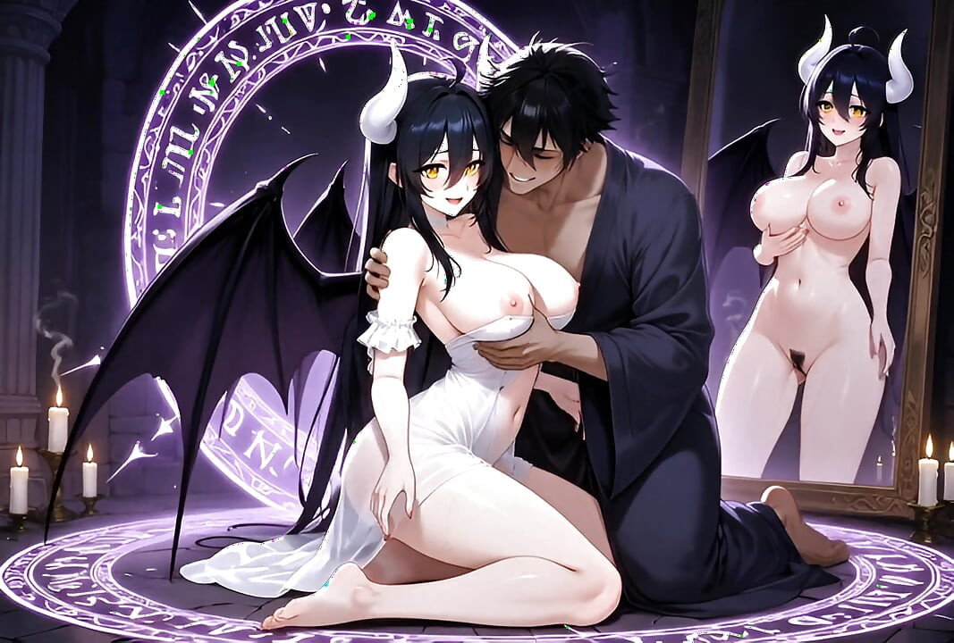 Albedo Succubus Magical Bonding Ritual Passionate Creampie Devotion Fantasy