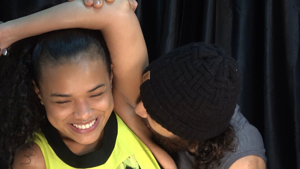 I lick my stepsister's armpits again and give her a big facial.