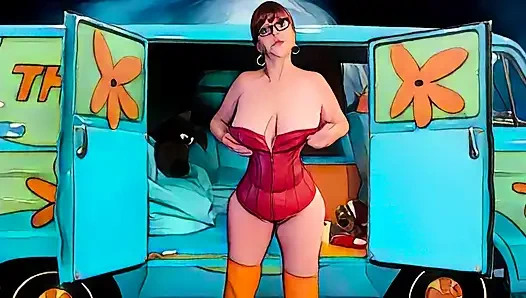 Granny Velma Dinkley: Cock Sucking, Vibrator Playing Slutty Sleuth AN AI ANIMATED ADVENTURE