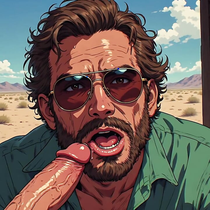 Hunks Sucking in Aviators Art