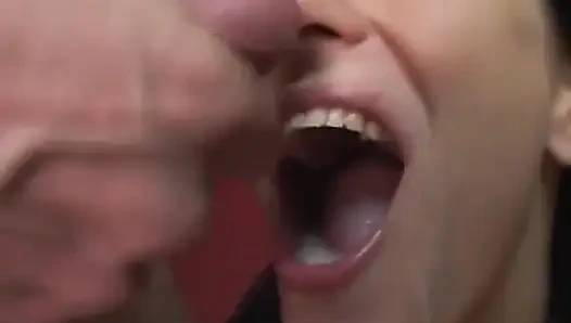 Seductive Brunette Babe Sucks Cock and Fingers Wet Pussy