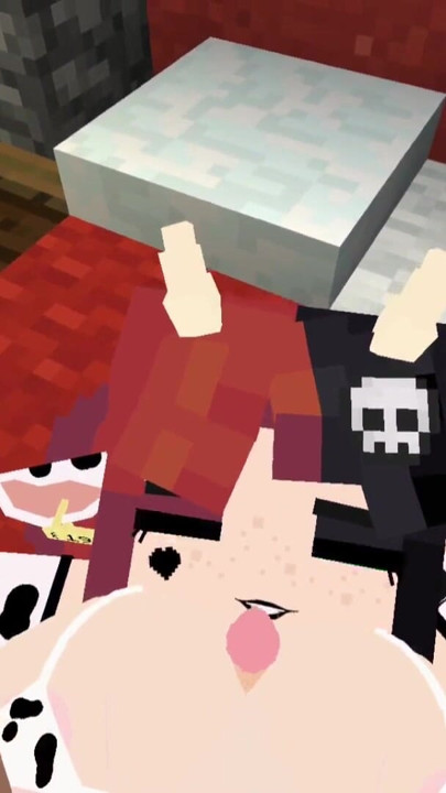 Minecraft Jenny Mod Fapcraft - Ellie, a Goth dommy mommy with a cow bikini and tasty milkers | Clip 2