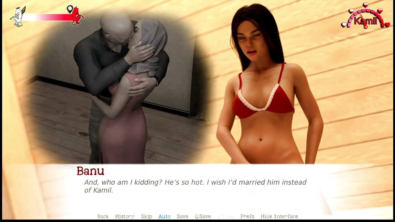Life in the middle east #8 - Banu dreamed about 2 men and she played with her pussy thinking of all the sex scens she saw.