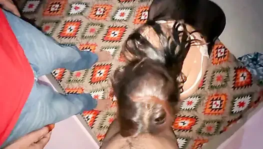 Indian Wife Fucked by Boss and Her Husband in a Threesome