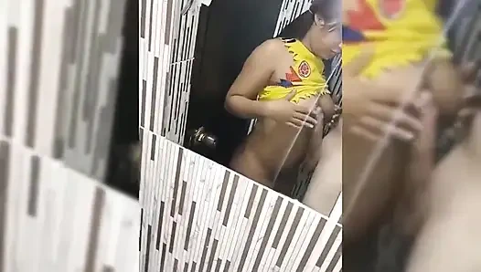 My Friend for a Long Time and I Invited Him to My House and We Ended up Doing Dirty Things in the Bathroom Then We Went to Bed