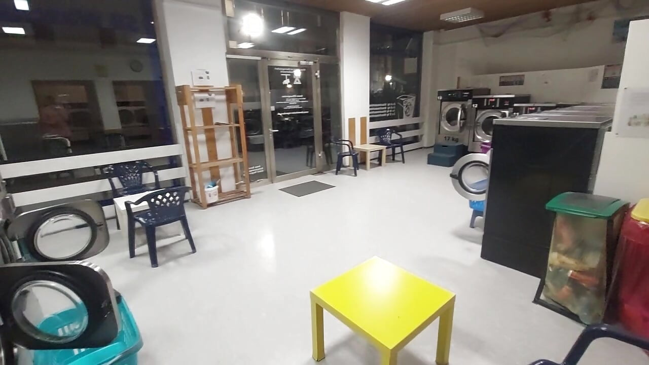 Alone in the laundry