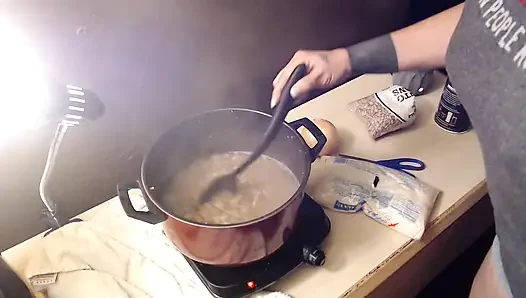 Kentut bean di wajahku